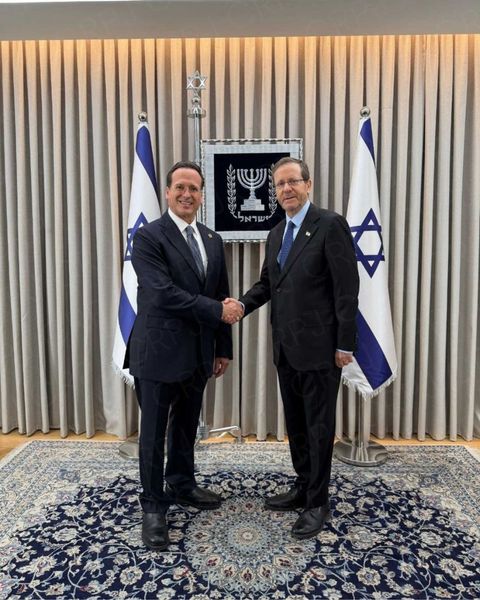 El Dr. José Benjamín Pérez Matos mantuvo una reunión protocolar con el presidente Isaac Herzog en la Casa de Gobierno de Israel